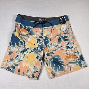 NWT Volcom Mod-Tech Boardshorts Men's Sz‎ 38 Tropical Beach Pool Summer
